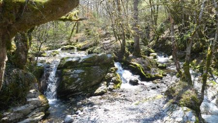 À gauche Nant Debout, à droite Torrent de St Ruph