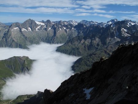 Panorama sur le massif des Ecrins