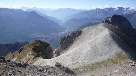 Vue sur la Tête d’Aval et la Vallée de la Durance