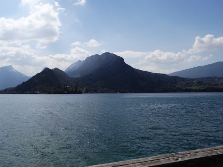 Le lac vers Duingt, la vallée d’Entrevernes et le roc des Bœufs.