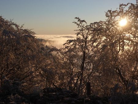 Le soleil descend...