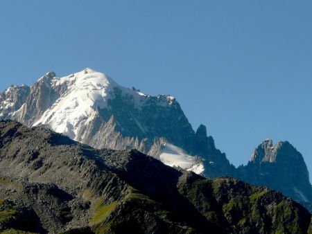 L’Aiguille Verte et les Drus.