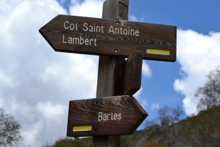 Bifurcation au-dessus de la cabane du Jasset.