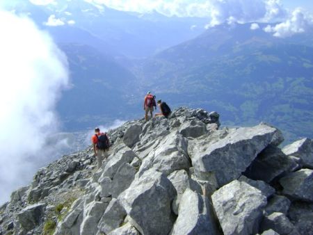 Début de la descente.