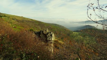 Brouillards sur la vallée du Rhône.