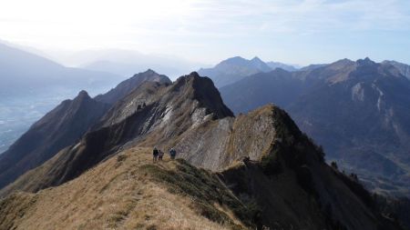 Sur la crête, vers Cuessajran