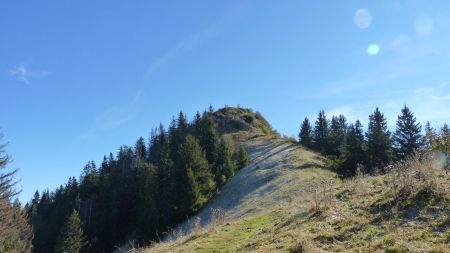 Sur la crête qui mène à la Pointe de Miribel