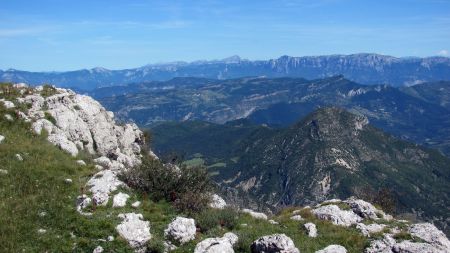 Zoom sur le Vercors sud.