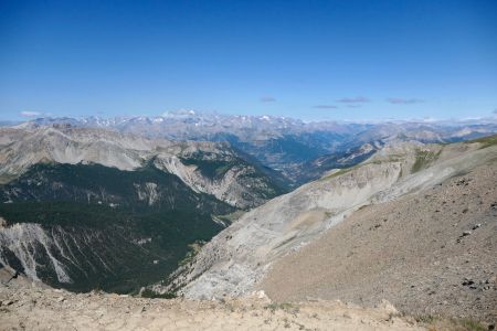 Panorama vers le massif des Ecrins et Briançon