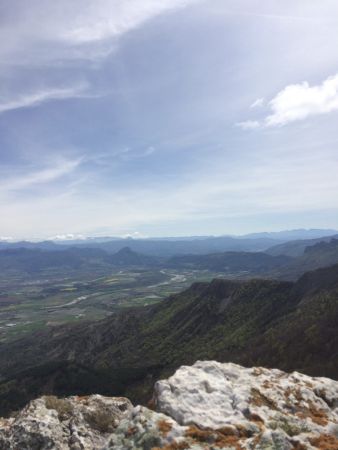 Vue sur la plaine de la Durance.