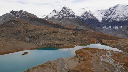 Descente vers le lac Brulet.