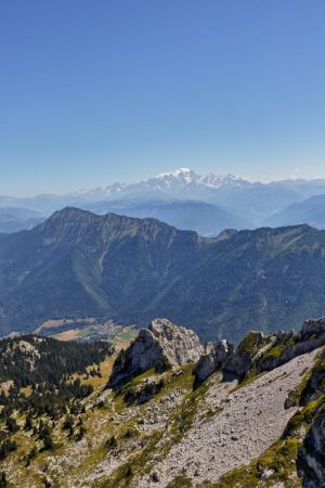 Dent de Cons et Mont Blanc