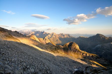 Le jour se lève sur les Pyrénées espagnoles