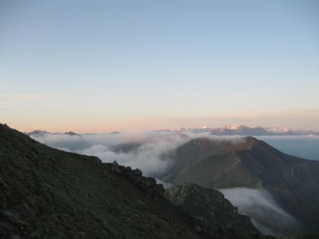 Vue sur l’itinéraire de la veille