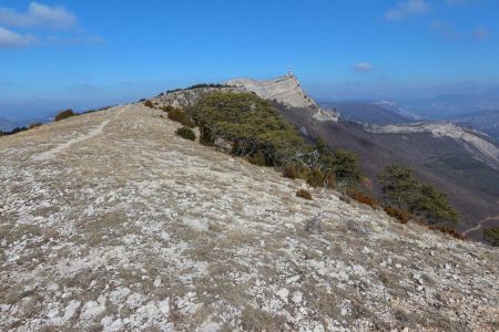 Sur la crête d’Aumage, dans le rétro.