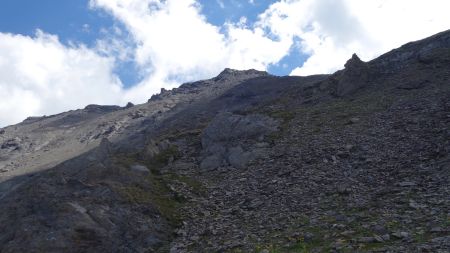 Aperçu du sommet à l’arrière du rognon rocheux