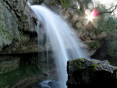 La deuxième cascade du Nant du Pontet.