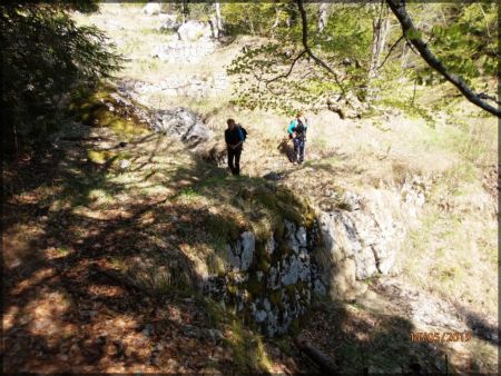 Traversée d’une combe.