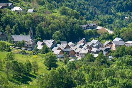 Vue sur le village d’Oz