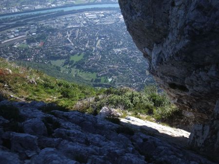 Descente de la première rampe.