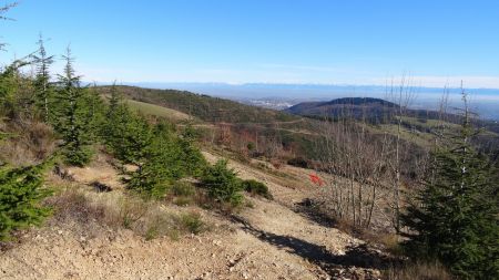 Jonction avec une piste.