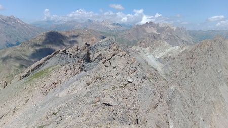 Vue à l’ouest, du sommet de Tête Noire