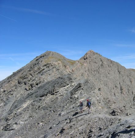 Le chemin de crêtes qui nous mène au Pic Foréant