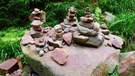 La Schwarzwald a aussi ses cairns, souvent plus décoratifs qu’utiles.