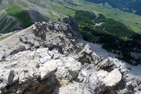 Entame de la descente