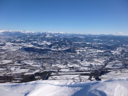 Gap et massif de l’Estrop au fond.