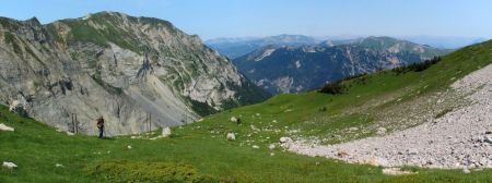 En route pour le Col de Corps avec Chamousset en toile de fond