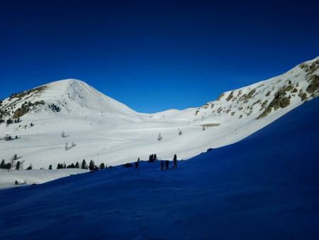 Le Col de la Lombarde (2350m) au milieu