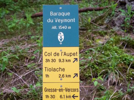 Panneau Baraque du Veymont