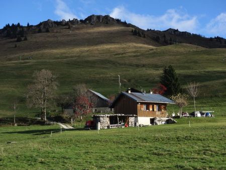 Départ du Replan, avec l’itinéraire de montée en vue...