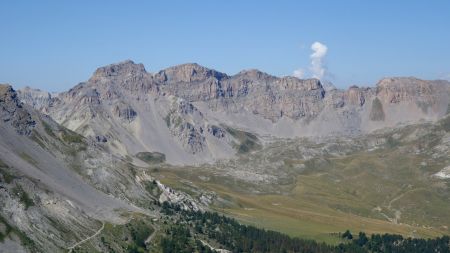 Le vallon d’Izoard sous le Pic de Beaudouis et la crête de Buguet