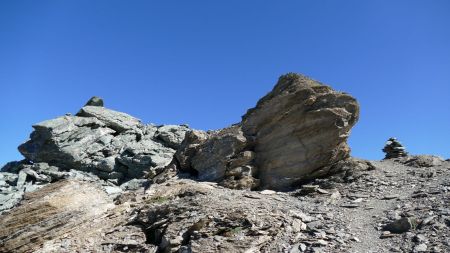 Arrivée sur la crête.