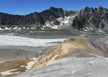 Le gypse, les cargneules, la glace.