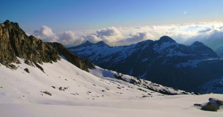 Le point de vue depuis le glacier