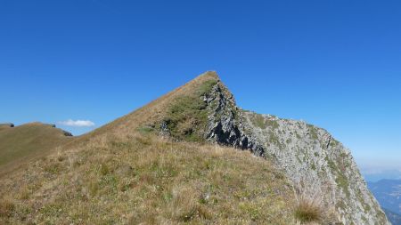 Descente par l’arête, vue arrière