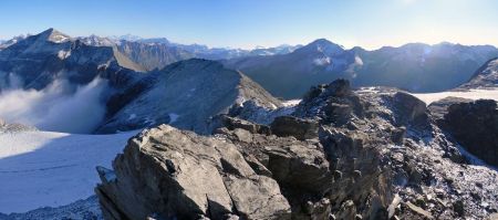 Instant magique... (L’arête qui mène à la Pointe de Ronce)