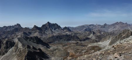 Panorama sud du sommet