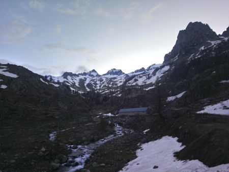 Le Gélas depuis le départ