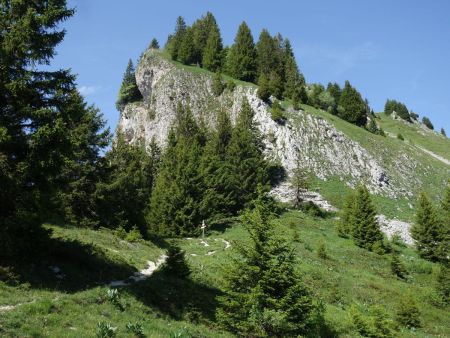 La suite des réjouissances, l’attaque de l’arête sud de la Haute Pointe.