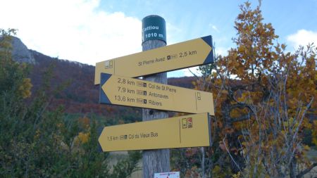 Direction : col du vieux bus